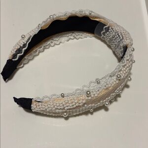 Elegant Pearl-Embellished Headband